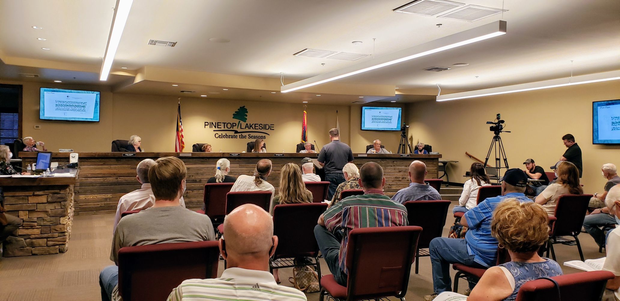PTLS Council approves rezoning for RV Park - meeting in progress photo